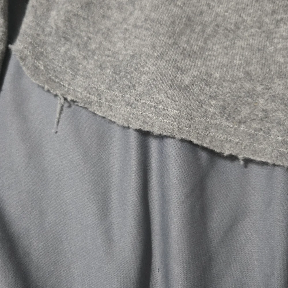 Born Again Bluez BAB Peace Sign Cropped Sweater Womens Size Large Cashmere Grey - Picture 2 of 10